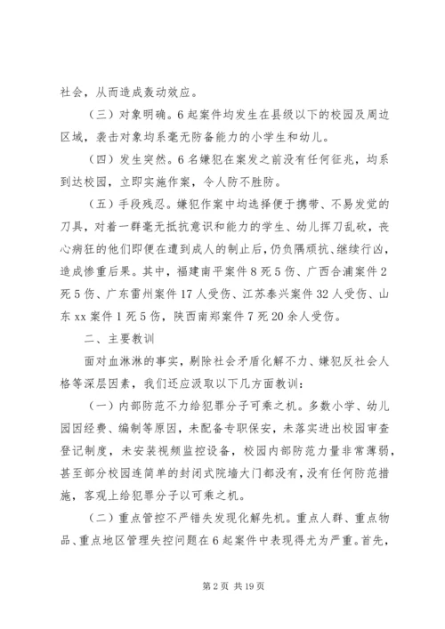 从近期频发侵害校园惨案看当下校园安全防范.docx