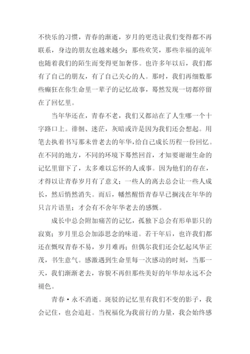 当年华未曾老去作文.docx