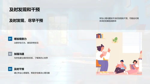 学生心理问题防控PPT模板