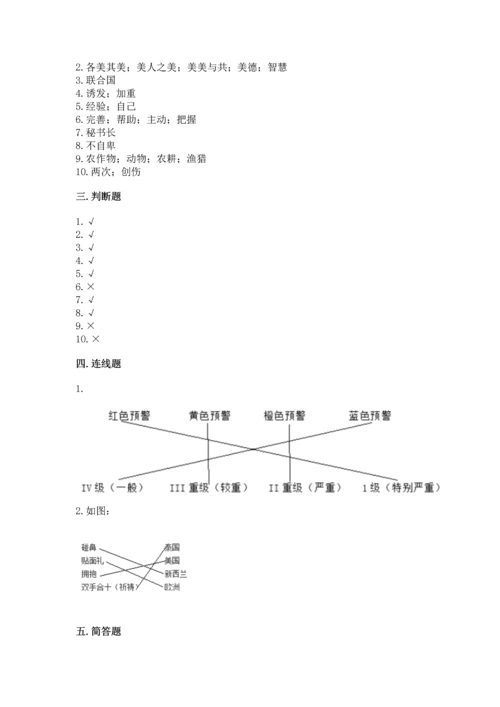 部编版六年级下册道德与法治期末达标卷【能力提升】.docx