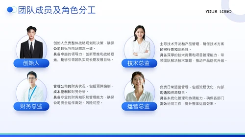 蓝色商务风互联网比赛创业计划书PPT