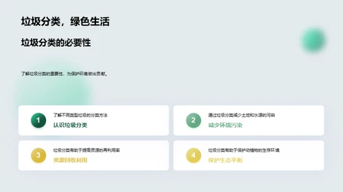 绿色生活，从我做起