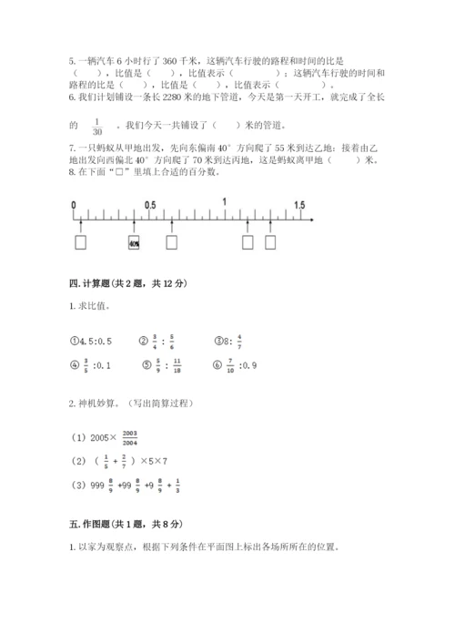 小学六年级上册数学期末测试卷附参考答案ab卷.docx