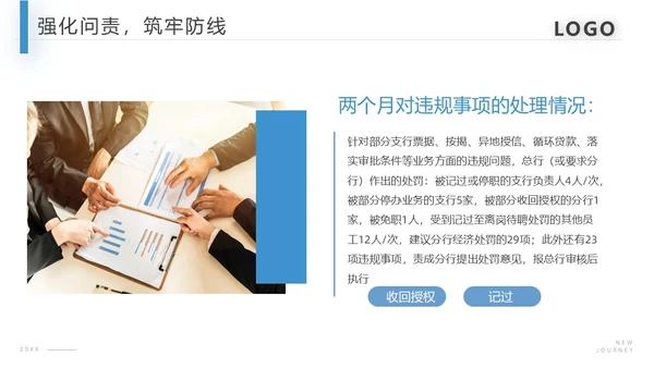 蓝色商务合规风险管理PPT模板合规培训