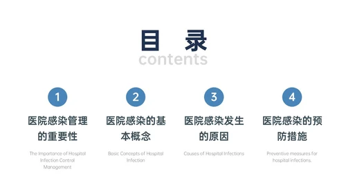 蓝色简约插画医院感染管理PPT课件院感知识培训