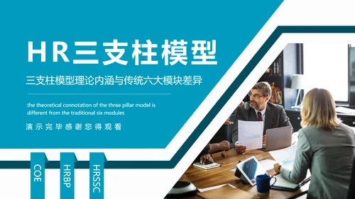 HR三支柱模型理论内涵与传统六大模块差异PPT