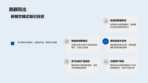 创新餐饮业模式路演PPT模板