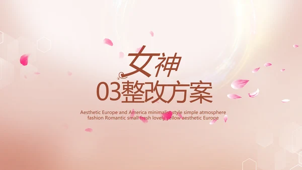 轻奢女神微整形医院介绍工作总结PPT