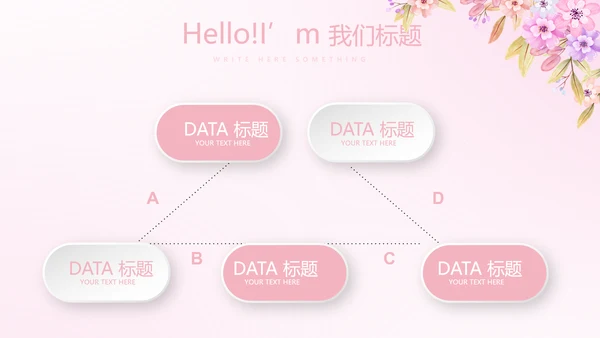 粉色小清新唯美护士护理医疗动态PPT模板