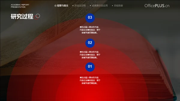 蓝色质感学术汇报高科研发通用PPT模板