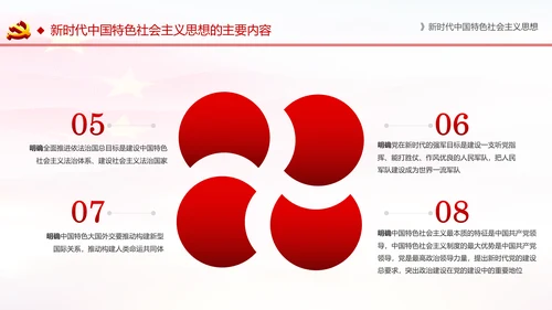 学习解读新时代中国特色社会主义思想PPT模板