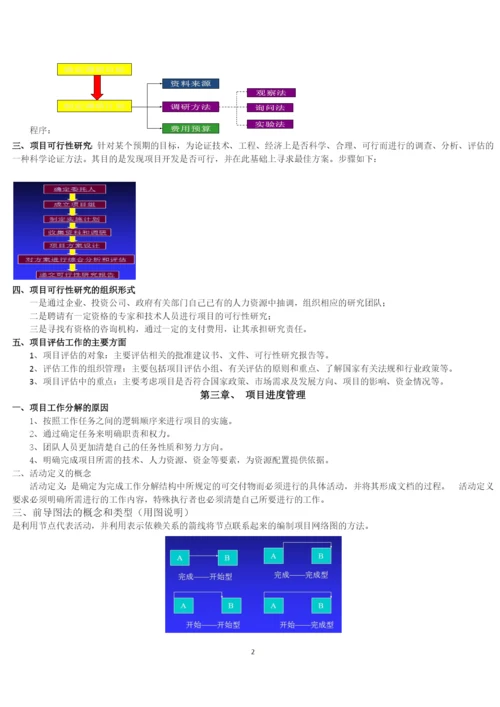 项目管理期末复习.docx