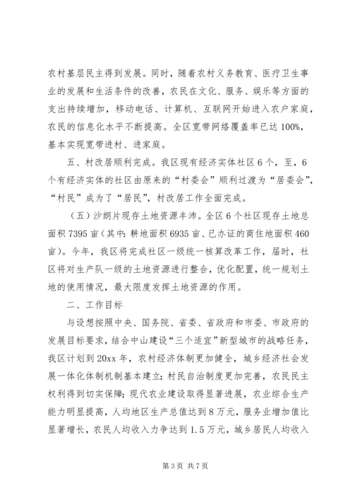 城乡一体化发展情况调查汇报.docx