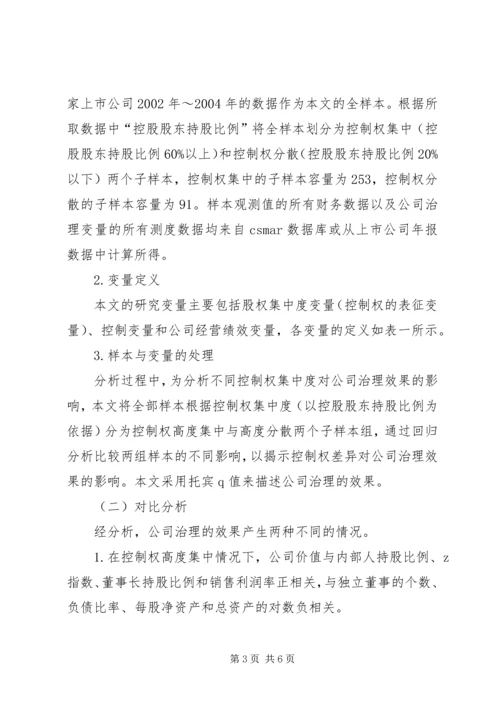 公司完善控制权治理思考.docx