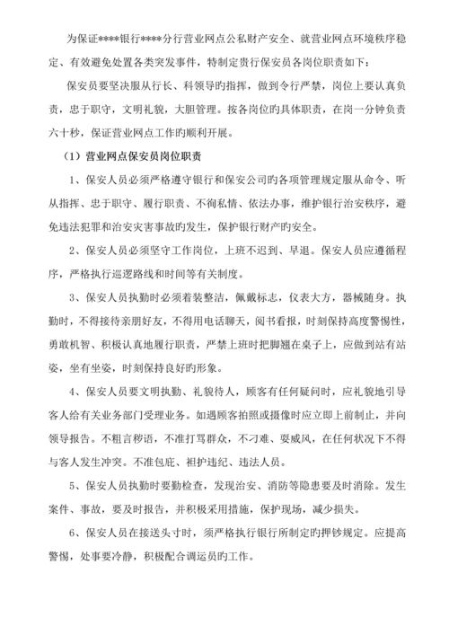 保安公司银行保安服务实施专题方案.docx