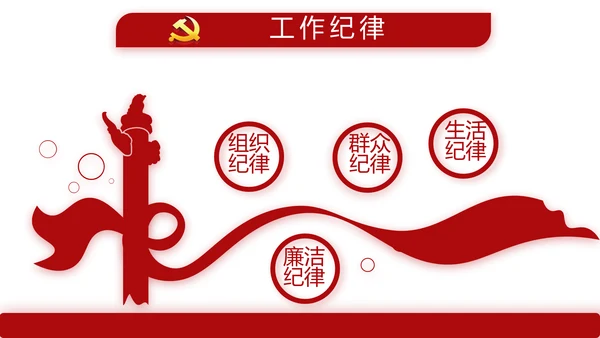 红色简约大气党建教育党支部工作总结动态PPT