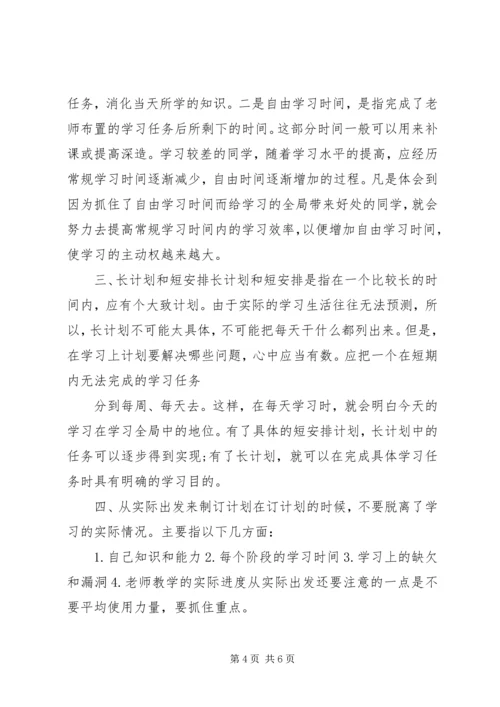 精选个人学习计划.docx