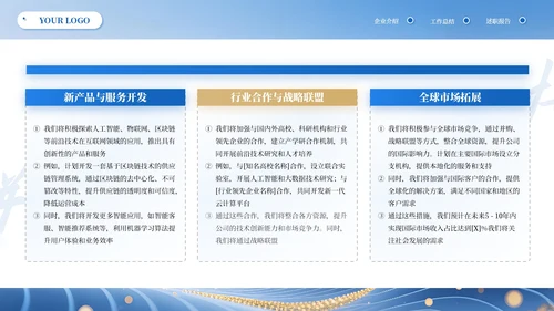 蓝黄高级商务IT互联网通用PPT