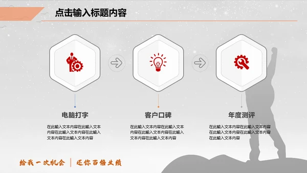 一个人前行得岗位竞聘晋升通用PPT模板