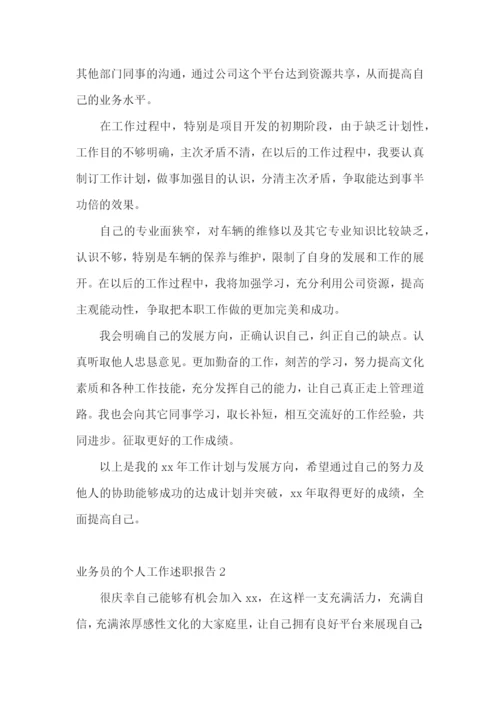 业务员的个人工作述职报告.docx
