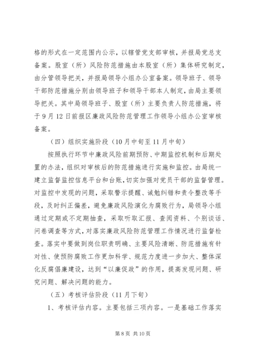 财政局廉政管理指导方案.docx