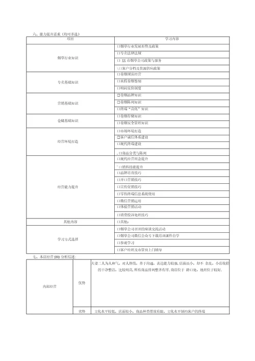 客户经营指导书