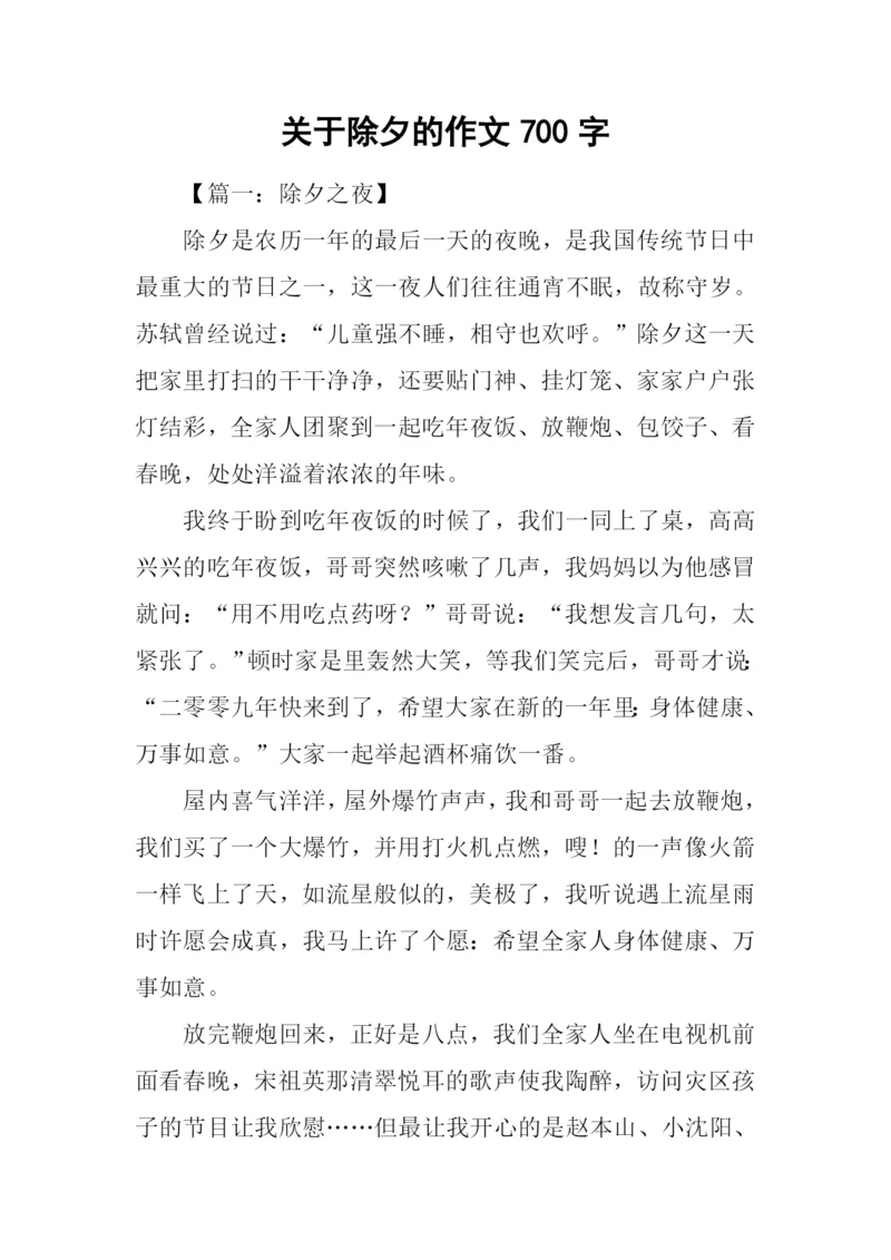 关于除夕的作文700字.docx