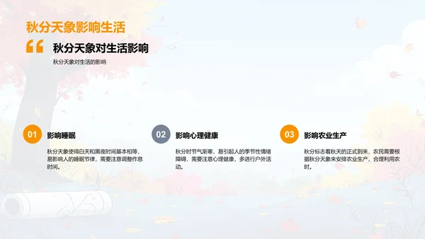 秋分节气科普PPT模板