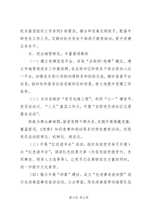 市城管局深化全面从严治党汇报材料.docx