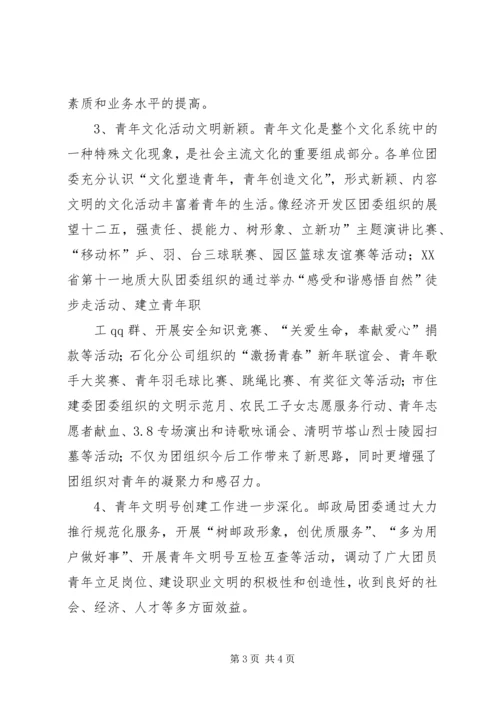 团委调研汇报材料.docx