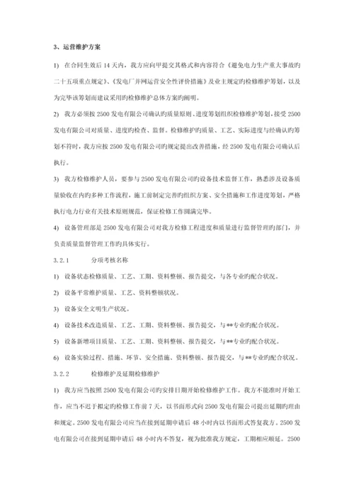 电厂运维的专项项目实施专题方案.docx