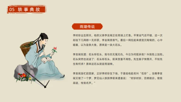 李时珍介绍中医通用PPT模板