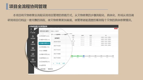文物修复数字化管理系统通用PPT模板