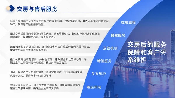 深蓝色商务风房地产企业介绍PPT
