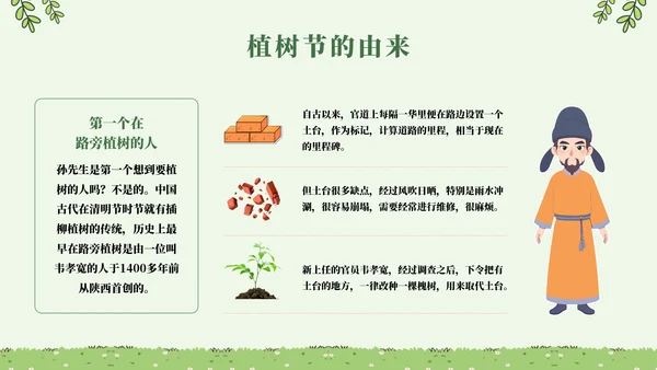 呵护成长校园植树节通用PPT模板