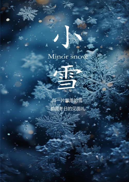 唯美小雪海报