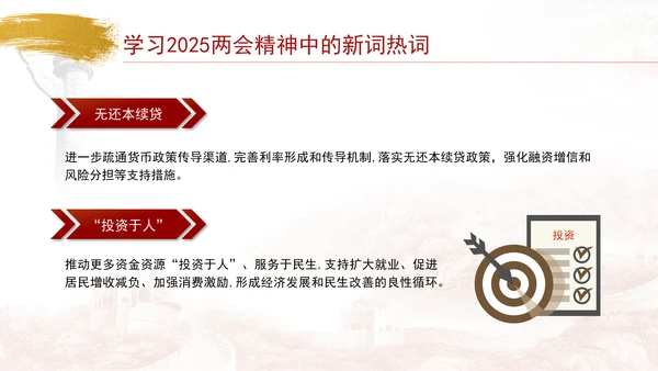 学习2025两会精神中的新词热词ppt课件