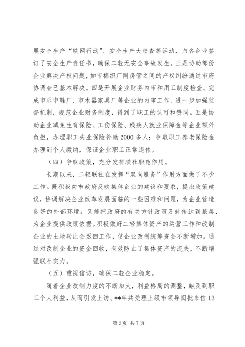 二轻年终总结及计划.docx