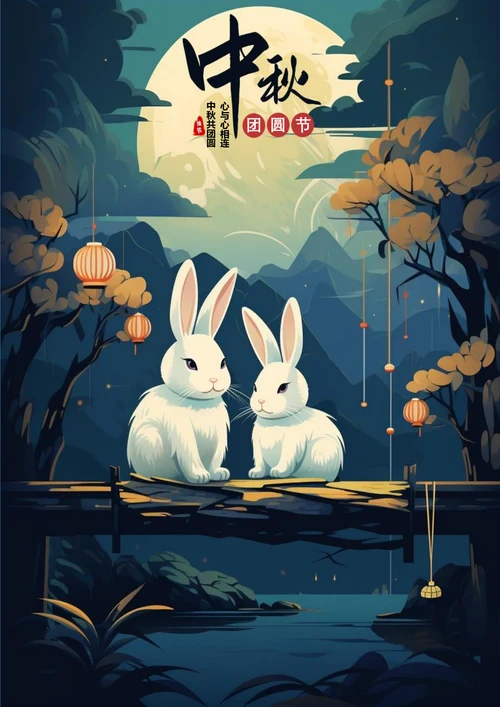 中秋团圆节中秋海报