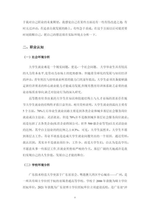 13页6300字广播电视编导专业职业生涯规划.docx