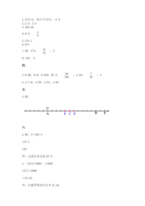 青岛版六年级数学下学期期末测试题精品（历年真题）.docx