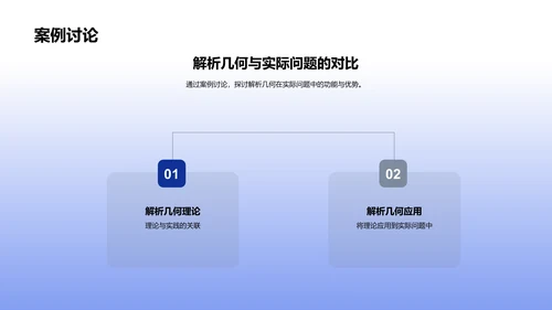 解析几何学习汇报PPT模板