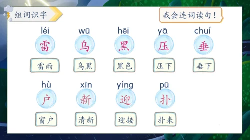 【核心素养】部编版语文二年级下册-16. 雷雨 第1课时（课件）