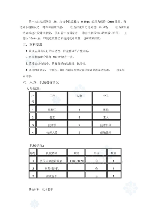 隧道拱顶注浆施工方案1