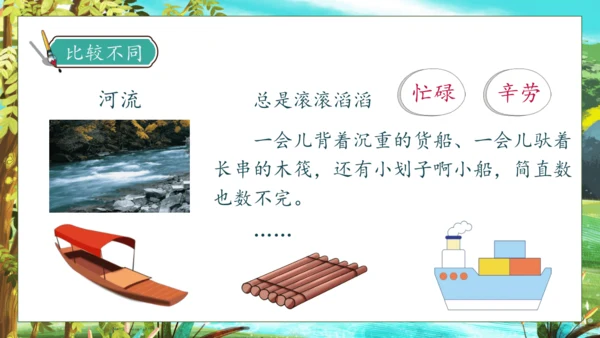 【核心素养】部编版语文三年级下册-8. 池子与河流（课件）