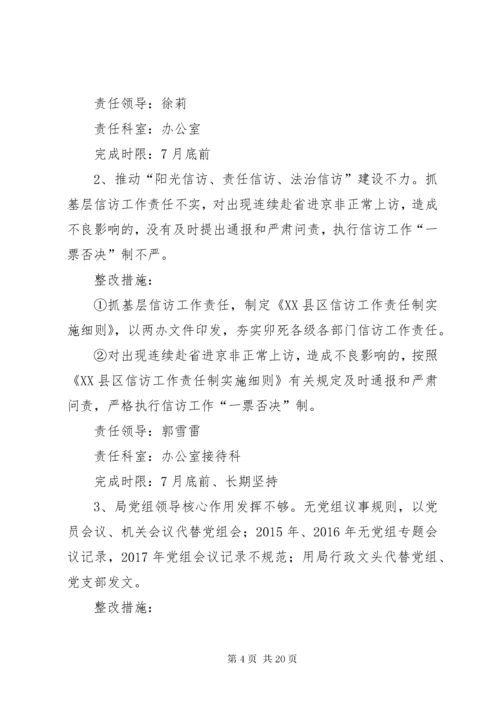 关于落实区巡察组反馈意见的整改方案.docx