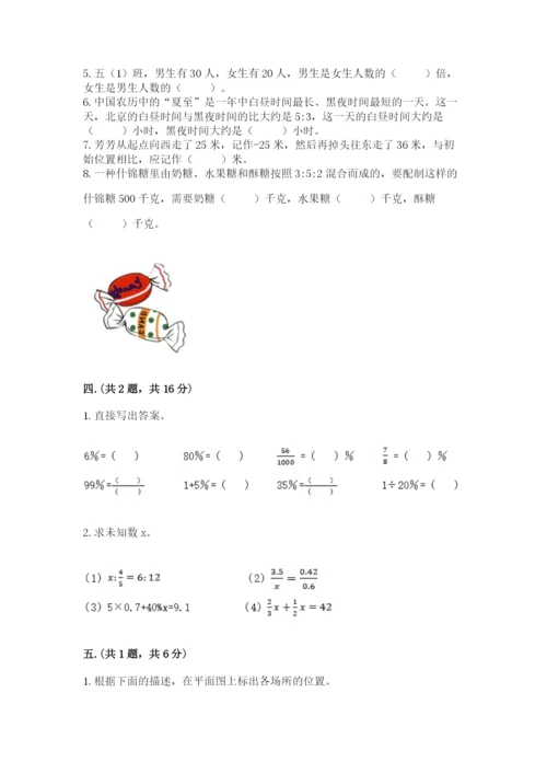 人教版数学小升初模拟试卷含答案【培优a卷】.docx