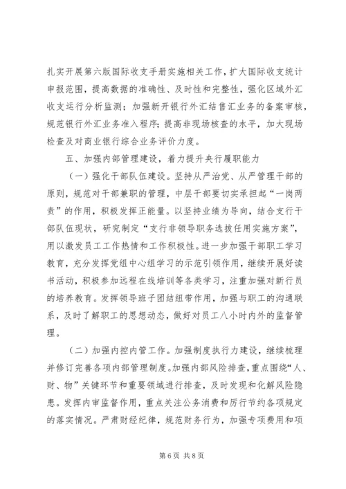 人民银行支行工作要点.docx