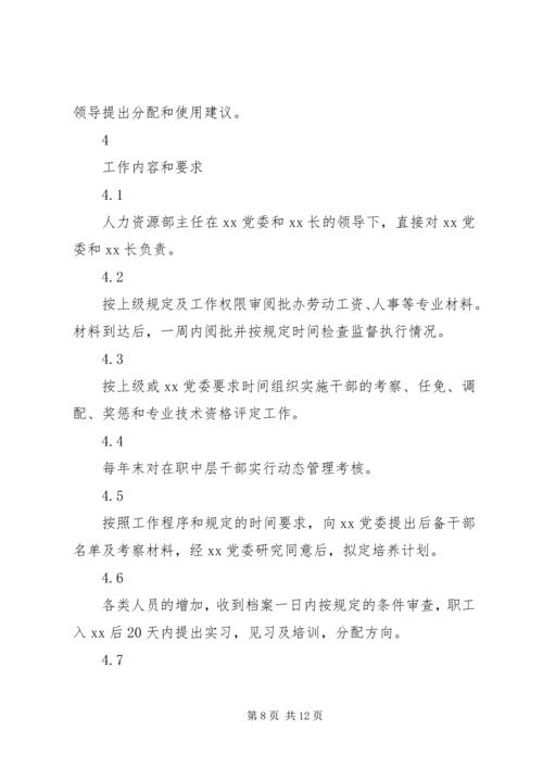 人力资源部主任工作责任制度精编.docx