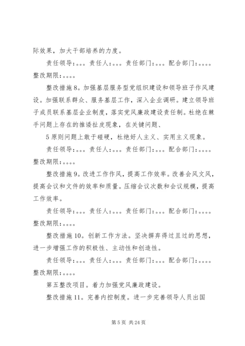 群众路线教育实践活动领导班子整改方案.docx